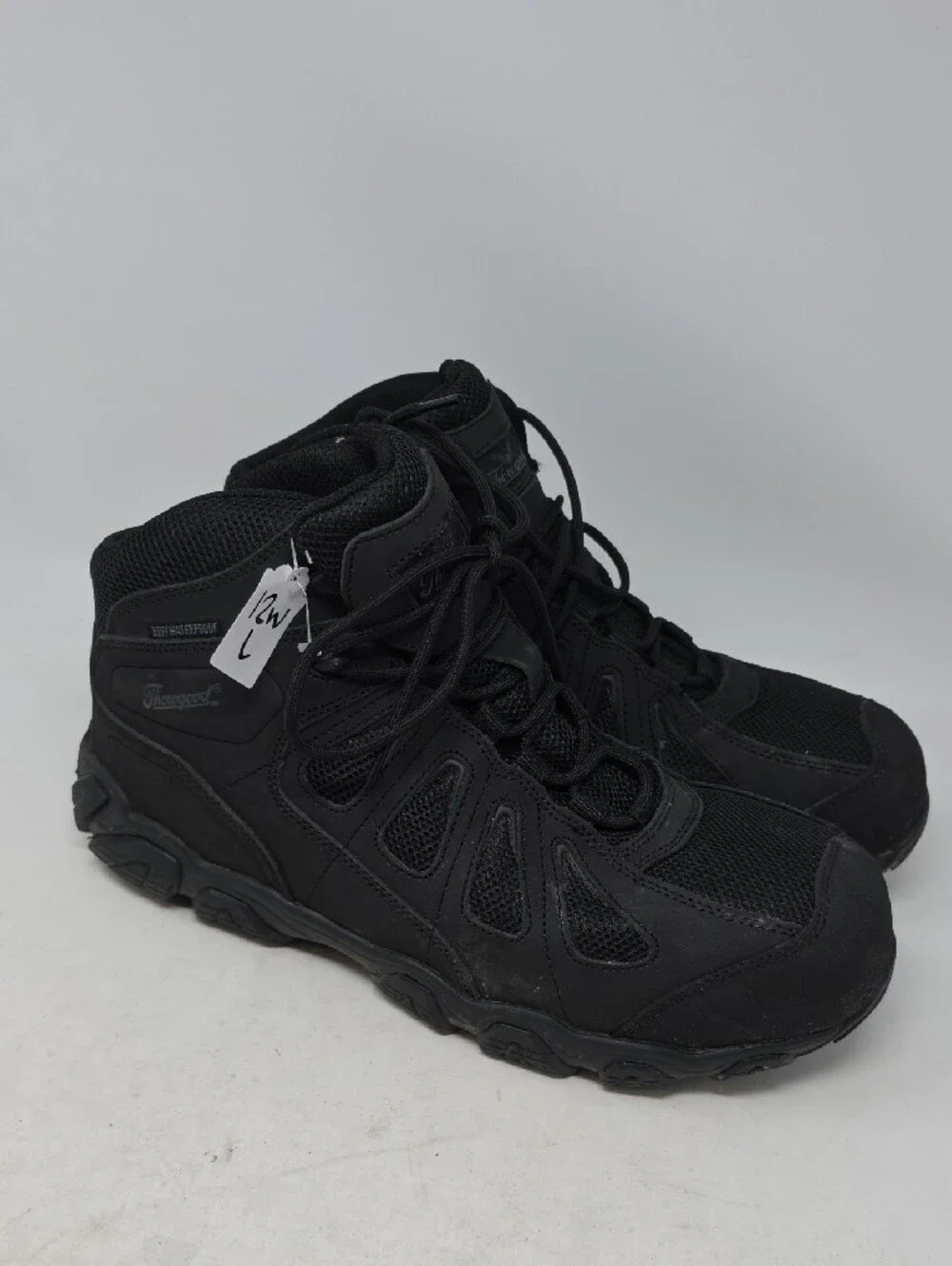 Thorogood Crosstrex Mid Waterproof Safety Toe Black Size 12W